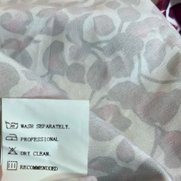 Noracora Pink Floral Button Down Top Blouse XL - Picture 4 of 5